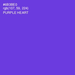 #6B3BE0 - Purple Heart Color Image